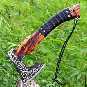 Vente en gros de haches barbues vikings forgées à la main, personnalisées, de qualité industrielle, dernier modèle, très vendues, de haute qualité - Product Image 1