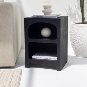 Mesa Auxiliar Pintada en Negro Vandana Sierra Altis, Mueble de Diseño Moderno y Contemporáneo - Product Image 4