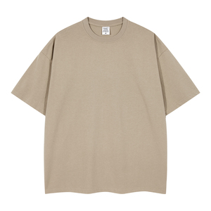 OEM 2026 Plain t <b>Shirt</b> Custom Blank Streetwear High Quality Short Sleeve Drop Shoulder Distressed <b>Patchwork</b> Fashion Tshirts - Product Image 3