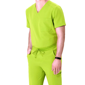 Men Summer Top Jogger Hospital <b>Scrubs</b> Nursing <b>Scrub</b> Uniforms Cotton Polyester Spandex Hospital <b>Scrub</b> <b>Sets</b> - Product Image 2