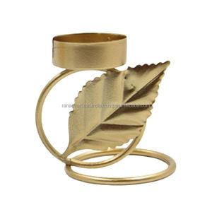 เชิงเทียนโลหะชุบทองออกแบบได้ตามต้องการเหมาะสำหรับงานแต่งงานงานอีเวนต์และการตกแต่งโต๊ะรับประทานอาหาร - Product Image 4