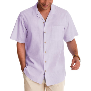 Camisas de Hombre de Lona de Poliéster y Algodón Transpirables a Precio de Mayoreo, Secado Rápido, Ropa de Verano, Color Personalizado, Tallas Grandes - Product Image 4
