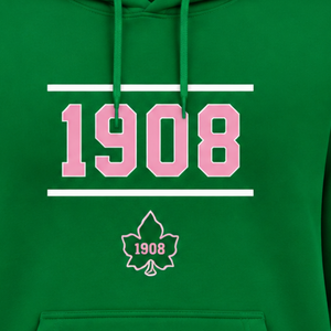 เสื้อฮู้ดสีชมพูสำหรับผู้หญิง แบบคลาสสิก พร้อมโลโก้ Ivy ปักสีเขียว เสื้อสเวตเชิ้ตแขนยาวผ้าฟลีซสวมใส่สบาย - Product Image 5