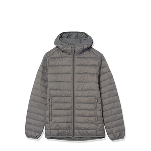 Blouson matelassé à capuche pour homme, léger, coupe-vent, résistant à l'eau, respirant, décontracté, pour l'extérieur, avec logo frontal - Product Image 4
