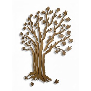 Sculpture murale en bois d'acacia sculpté à la main, motif vague océanique - Vente en gros - Product Image 1