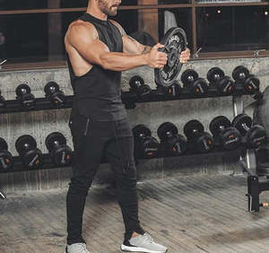 Camiseta sin mangas para gimnasio de verano para hombre, ligera, transpirable, para entrenamiento físico, camiseta deportiva sin mangas - Product Image 5