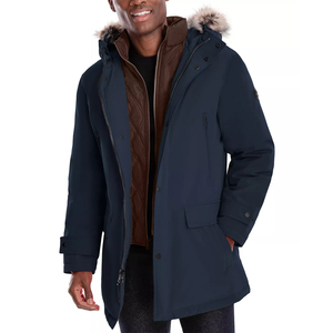Nouvelle arrivée, parka personnalisée pour homme, veste d'hiver pour l'extérieur, à capuche, séchage rapide, tendance, avec fonction imperméable - Product Image 1