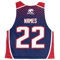 Pinnies de Lacrosse Sublimados Reversibles al por Mayor, Jersey de Práctica Personalizado para Hombre, Pinnies de Lacrosse Sublimados para Equipo, Camisetas de Lacrosse