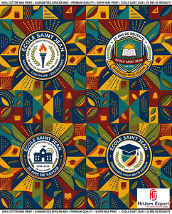 Custom African Wax Print Fabric Manufacturer School Anniversary Convention Uniform Celebration Textile Supplier OEM ODM - Product Image 4