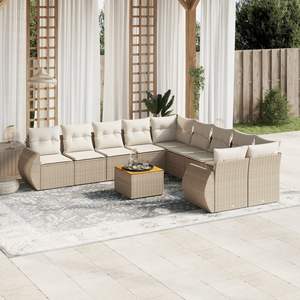 Conjunto de Sofás de Jardín Color Beige - Product Image 1