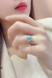 แหวนแต่งงานเงินแท้ 925 ขายส่ง, เครื่องประดับคู่รักคลาสสิกสำหรับผู้หญิง แหวนเพชร - Product Image 3