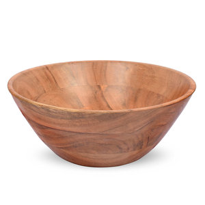 Plat de service en bois d'acacia massif pour l'exportation – Bol de cuisine professionnel pour restaurants et hôtels - Product Image 1