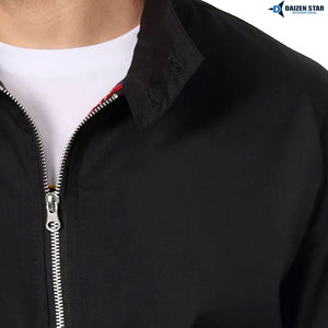 Chaqueta Bomber Unisex de Lona de Primera Calidad, Impermeable, Ecológica, Ligera, con Cuello Alto, Teñido Liso, Fabricación Profesional - Product Image 3