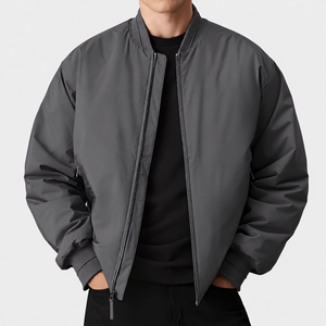 Chaqueta Bomber de Nylon con Logotipo Personalizado Bordado al por Mayor para Hombre, Invierno 2026, ODM, Chaqueta Casual de Lona, Gruesa, Térmica y a la Moda - Product Image 5