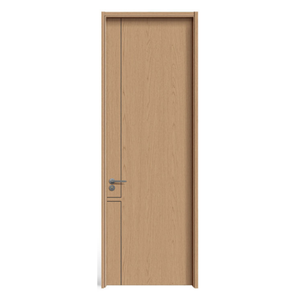 Marco de Puerta de Madera Sólida Moderna, Recubierta con Película de PVC, Resistente al Agua e Insonorizada, para Hoteles, Oficinas, Edificios, Apartamentos, Escuelas, Hospitales y Hogares - Product Image 1