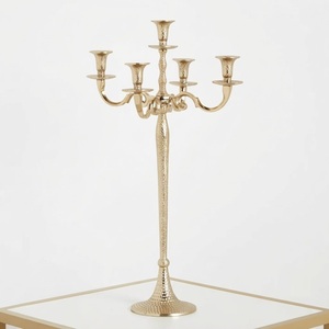 Candelabro de Aluminio de Diseño Lujoso Personalizado, Negro Mate, de 3 Brazos, Centro de Mesa para Decoración del Hogar y Bodas - Product Image 5