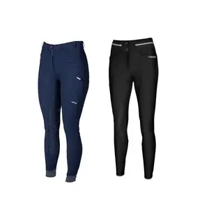 2023 Women's Silicone Full Seat Fitness Leggings Breathable Riding Breeches with Horse Jodhpurs <b>Skin</b>-Friendly Leg Guards Warmers - Product Image 1