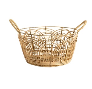 Panier de rangement organisateur de nourriture personnalisé en rotin décor de ferme avec poignées panier de rangement de fruits de la meilleure qualité - Product Image 1
