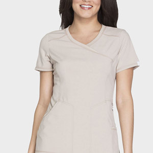 Conjunto de Uniforme Médico de Última Moda para Mujer, Blusa de Enfermera de Manga Corta, Pantalones Elásticos de Tela Suave, Ropa de Trabajo para Hospital, Clínica y Consultorio Dental - Product Image 2