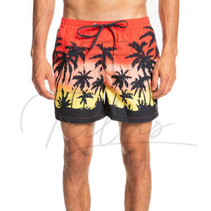 กางเกงขาสั้นลำลองชายหาดลายพิมพ์ลายทาง แห้งเร็ว กันน้ำ มีเชือกผูกเอว ขายส่ง พิมพ์ลายแบบรีดร้อน - Product Image 5