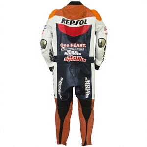 ชุดแข่งรถมอเตอร์ไซค์ Dani Pedrosa MotoCP รุ่น Zonda 1 ชิ้น ทำจากหนังวัว/หนังจิงโจ้ สำหรับขับขี่มอเตอร์ไซค์/จั๊มสูท MotoCp/ชุดสำหรับนักขี่มอเตอร์ไซค์ระดับมืออาชีพ - Product Image 2