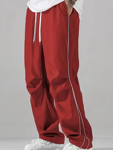 Knitted Nylon/<b>Spandex</b> Fabrics Drawstring Midweight Men's <b>Pants</b> & Trousers Loose Casual Men's Joggers <b>Pants</b> - Product Image 1