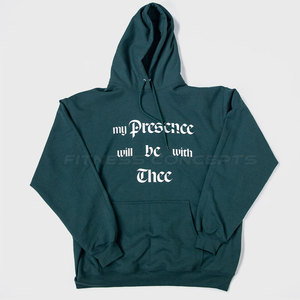 เสื้อฮู้ดผู้ชายพิมพ์ลายด้านหน้า ทรงพอดีตัว ผ้าฝ้ายถัก สไตล์ลำลอง ใส่ได้ทุกวัน รุ่น My Presence Will Be With Thee เหมาะสำหรับฤดูใบไม้ร่วง - Product Image 1