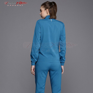 Survêtement de jogging pour femme avec veste zippée intégrale et bas à revers, respirant, vente en gros, personnalisable - Product Image 5
