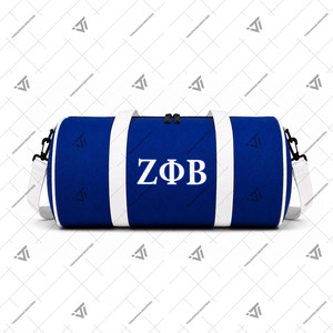 Wholesale Greek Zeta Phi Beta Sorority Cordura Barrel <b>Duffel</b> <b>Bag</b> Gym Sports Travel Overnight <b>Bag</b> with Adjustable Shoulder Strap - Product Image 4