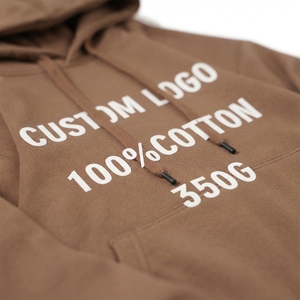 <b>Men</b> Top Selling Oversized Hoodie Custom Front Logo French Terry Hooded Sweatshirt Pullover Hoodie Streetwear Unisex 100% Cotton - Product Image 6