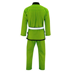 Tenues d'arts martiaux GI Jiu Jitsu Judo BJJ, pantalons et kimonos en polyester/coton, logo personnalisé positionné à l'avant, uniforme léger et respirant - Product Image 3