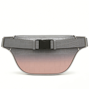 Custom Women's PU Leather Fanny Pack Fashion Portable Anti-Theft Design <b>Mini</b> Wallet with Detachable Long Strap - Product Image 4