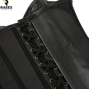 Robe corset intégrale pour femme avec jupe intégrée en similicuir, méthode de tissage, maintien ferme - Product Image 6