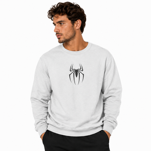 Wholesale Unisex Custom Spider Graphic Print Cotton Fleece Crewneck Sweatshirt Streetwear Oversized <b>Pullover</b> <b>Men</b> Women - Product Image 5