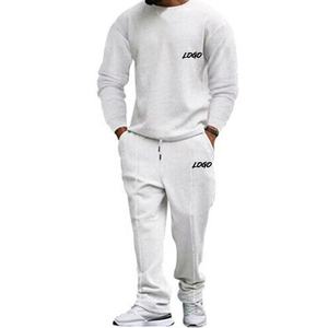 Econex-Survêtement de sport privé respirant avec logo personnalisé 2025 coton 80% polyester à manches longues-Survêtement de jogging pour hommes-20% - Product Image 2