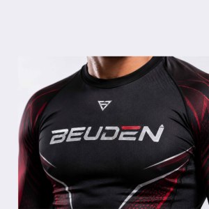 Conjunto de Rashguard y Pantalones Cortos de MMA Personalizados, Ropa de Compresión de Secado Rápido para Entrenamiento de BJJ, Gimnasio y Deportes - Product Image 4