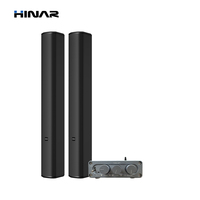 Sistem Speaker Kolom Komersial HINAR 2.1 Saluran dengan Amplifier Kelas D, Loudspeaker PA untuk Pemasangan di Dinding, Cocok untuk Ruang Konferensi