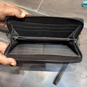 Cartera de lujo con cremallera y diseño a cuadros, hecha a mano con cuero genuino, de moda y gran venta, para uso diario de mujeres. - Product Image 6