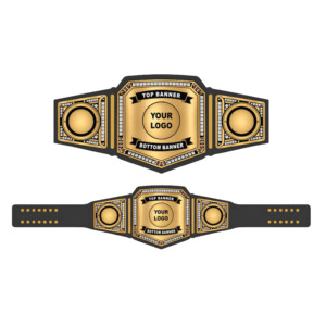 Cinturón de Campeonato Personalizado de Cuero PU para Lucha Libre, Boxeo, MMA, con Logotipo Personalizado, Chapado en Oro, Premio Deportivo - Product Image 1