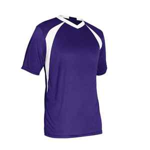 เสื้อฟุตบอลแขนสั้นคุณภาพสูง ผลิตจากโพลีเอสเตอร์ 100% ระบายอากาศได้ดี ป้องกันรังสียูวี พร้อมโลโก้ด้านหน้า พิมพ์ลายดิจิทัล สำหรับชุดกีฬา - Product Image 5