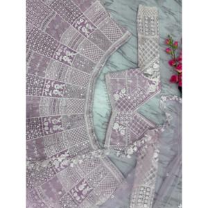 Lehenga Choli de Diseñador para Fiestas con Bordado Resham, Vestidos Elegantes - Product Image 1