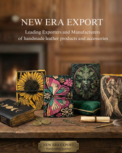 Diario Encuadernado en Cuero Negro Grueso Hecho a Mano con Bolígrafo - Libro de Sombras Vintage y Cuaderno de Bocetos con Papel de Borde Rústico Antiguo - Product Image 6