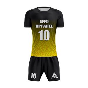 Uniformes de football personnalisés à manches courtes, couleurs personnalisées, légers, toutes saisons, prix d'usine en gros, confortables - Product Image 2