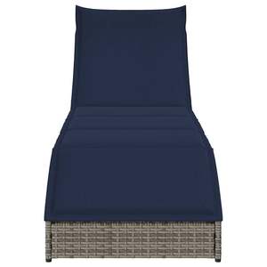 Tumbona Plegable Estándar de Ratán PE Gris - Product Image 5