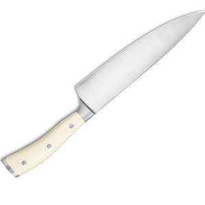 Cuchillos de Chef Profesionales de Acero Inoxidable, Cuchillos de Cocina con Hoja Afilada, Mango Triple Remachado Blanco Marfil para Carne y Verduras - Product Image 2