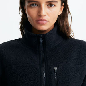 Chaqueta de invierno de forro polar Sherpa personalizada para mujer, estilo Teddy, extragrande, a la moda, cálida, gruesa, al por mayor, ropa urbana, marca Hip Hop - Product Image 2