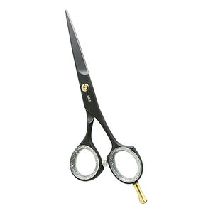 Ciseaux de coiffure professionnels de 5,5 pouces, lame de rasoir, acier inoxydable tranchant, repose-doigts amovible, salon, domicile - Product Image 2