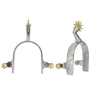 อุปกรณ์ขี่ม้าสแตนเลสสีพื้นแบบทึบ - Product Image 1