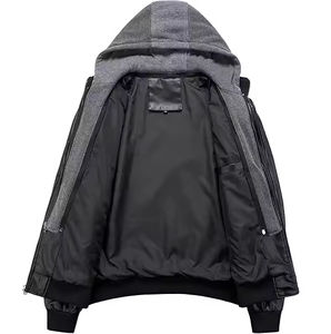 แจ็คเก็ตหนังเด็กผู้ชายแบบมีฮู้ดรุ่นใหม่ล่าสุด |   เสื้อแจ็คเก็ตหนังแท้ระบายอากาศได้ดีสำหรับการล่าสัตว์และเดินป่าในฤดูหนาว |   ขายส่ง OEM - Product Image 6