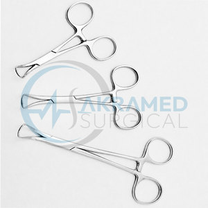 Ensemble de 3 pinces à serviettes en acier inoxydable, pinces chirurgicales pour drapage, instrument médical certifié CE, réutilisable, 9 cm, 11 cm, 14 cm - Product Image 5